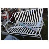 BENCH, 2 CHAIRS & UMBRELLA
