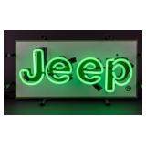 Neon Sign  Jeep  Military Style
