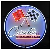 Neon Sign  Corvette Sting Ray