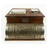 Antique Hough Security Cash Register