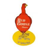 Vintage Red Goose Shoes Plexiglass Sign