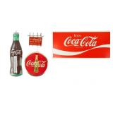Lot Of 4 Coca Cola Vintage Items / Thermometer
