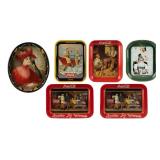 Lot of 6 Reproduction Coca-Cola Trays