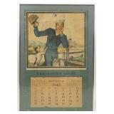 Vintage Greyhound 1943 Wall Calendar