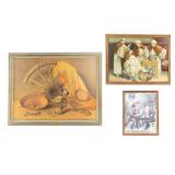 Lot of 3 Framed Vintage Beer Advertisements