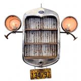 Vintage 1930 Ford Car Radiator Wall Hanger W/Light