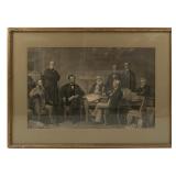 Antique Framed FB Carpenter Famous Engraving