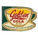 Vintage Golden Girl Cola Flange Sign