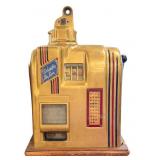 Vintage Columbia Deluxe 5 Cent Slot Machine