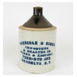 Vintage Stoneware Whiskey / Liquor Jug