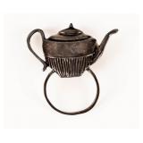 Jewelry Sterling Silver Teapot Pin