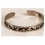 Jewelry Sterling Silver Lizard Cuff Bracelet
