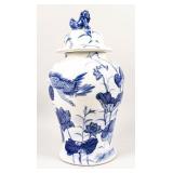Chinoiserie Blue and White Ginger Jar