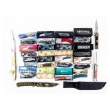 Knife Lot Of 20 Folding & Novelty Knives Mixed