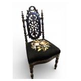 Furniture Antique Victorian Gothic Side Chair