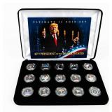 Coin Ultimate 15 Coin Set Donald Trump Quarters