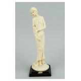 Florence Book and Figure 0413F  Lady With Flowers