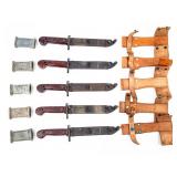 Knife Lot Of 5 AK Pattern Bayonets With Scabbard