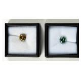 Lot of 2 Moissanite Gemstones