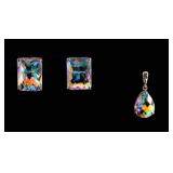 Jewelry Sterling Silver Earrings & Pendant