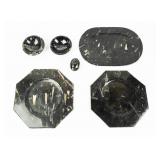 Marine Fossil, Fossil Styled Plates / Bowls