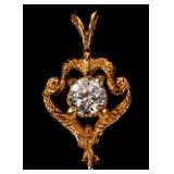 Jewelry 14kt Yellow Gold Topaz Pendant