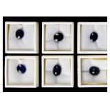 Lot of 6 loose Sapphire Gemstones