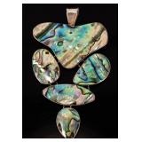 Jewelry Sterling Silver Abalone Shell Pendant