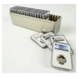 Coin (20) NGC Graded Quarters Thru Dollars