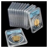 Coin (11) 2010-S Lincoln Pres. $ ANACS PR70 DCAM