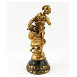 Gilt Bronze Sculpture by Louis Moreau