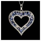 Jewelry Sterling Silver Tanzanite Necklace