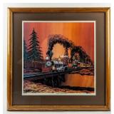 Fred Bonn ï¿½Sierra Double-Headerï¿½ Framed Lithograph