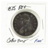 Coin 1825 Capped Bust Half Dollar in Fine
