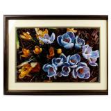 Framed Crocus Flower Print