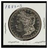 Coin 1883-S Morgan Silver Dollar Brilliant Unc.