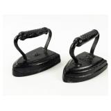 Set of 2 Antique Cast Irons