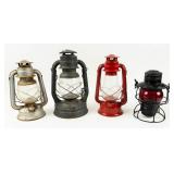 Lot of 4 Vintage Oil Lanterns
