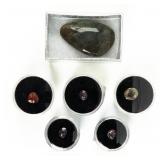 Lot of 6 Loose Various Gemstones