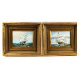 2 Framed Oil Paintings by K. Dossi