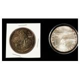 Coin (2) 1 Troy Ounce .999 Fine Silver Rounds