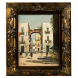 Vintage Framed Oil Painting by Carlo Ciappa