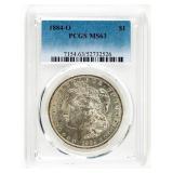 Coin 1884-O Morgan Silver Dollar PCGS MS63