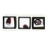 Lot of 3 Loose Ruby Stones
