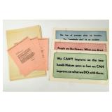 Signs National Satety Council 1950's Posters