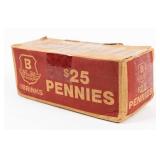 Coin $25 Face Value Copper Lincoln Cents