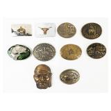 10 Vintage Belt Buckles Brass or Bronze+