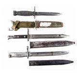 Knife Lot Of 3 Different Nation Service Bayonet