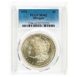 Coin 1921 Morgan Silver Dollar PCGS MS62