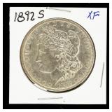 Coin 1892-S  Morgan Silver Dollar Extra Fine
